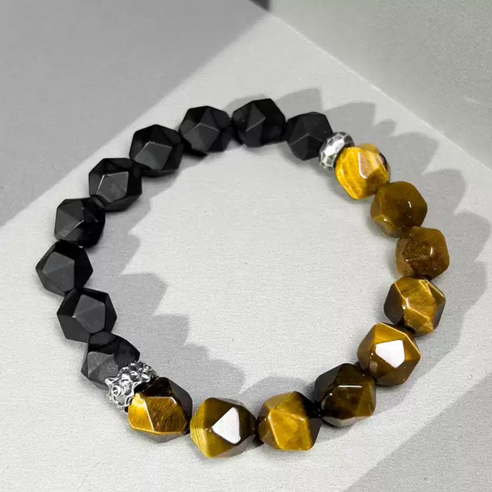 Bracelet de perles d'été Poséidon à deux pierres